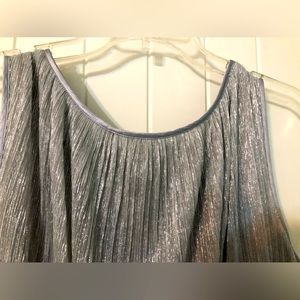 Beautiful mother of bride tiered silky gown worn once to outdoor summer wedding